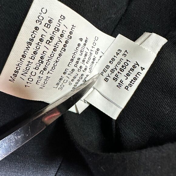 Emanuel Berg Mens Byron Charcoal Stretch Jersey Button Down Shirt Size 42 16.5 L - Picture 9 of 10